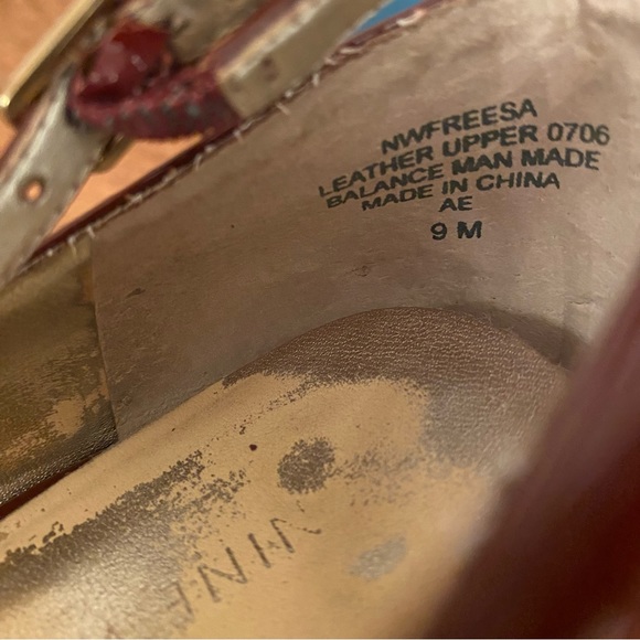 NINE West Deep Red Patent Leather high heel shoes - Picture 8 of 11